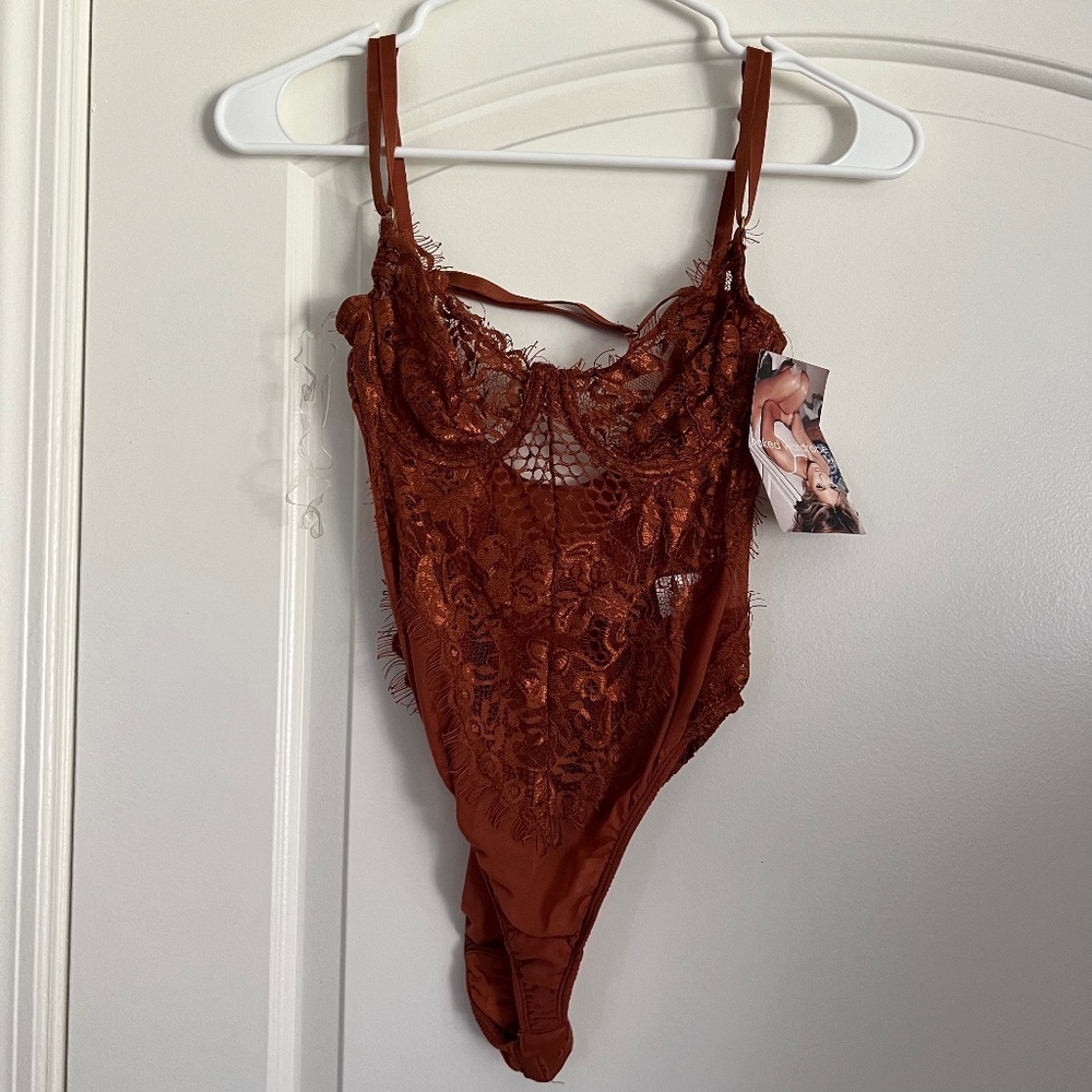 Naked Wardrobe Lace Bodysuit